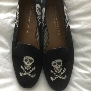 Stubbs and wootton  needlepoint smoking slippers